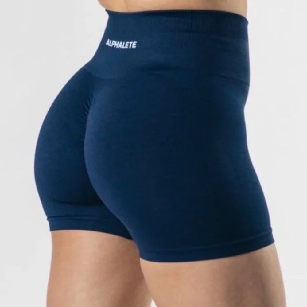 Alphalete Amplify Shorts (Tuxedo Navy Blue)